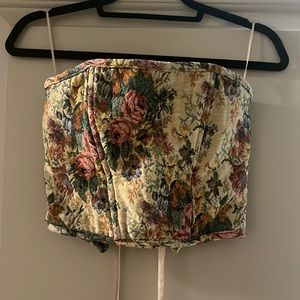 Vintage Rug Material Corset